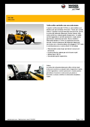 Ładowarki teleskopowe Wacker Neuson TH744