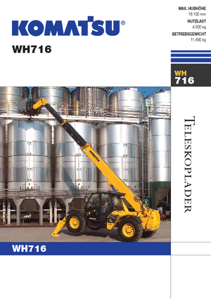 Ładowarki teleskopowe Komatsu WH716