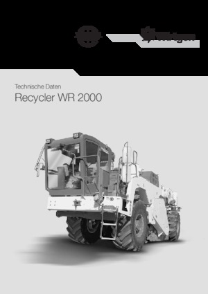 Maszyny do recyklingu nawierzchni na zimno Wirtgen WR 2000