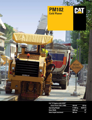 Maszyny do frezowania na zimno Caterpillar PM102