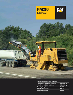 Maszyny do frezowania na zimno Caterpillar PM200