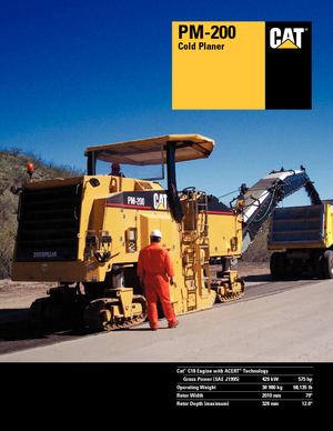 Maszyny do frezowania na zimno Caterpillar PM200