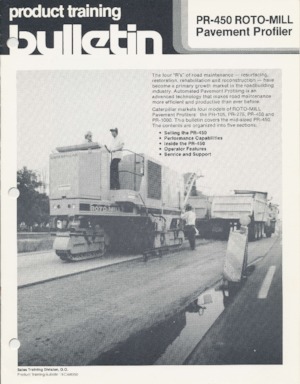 Maszyny do frezowania na zimno Caterpillar PR-450