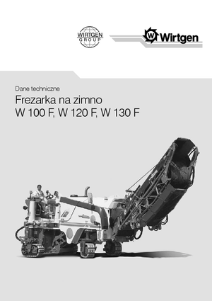 Maszyny do frezowania na zimno Wirtgen W 120 F