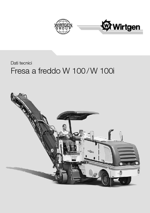 Maszyny do frezowania na zimno Wirtgen W 100 i