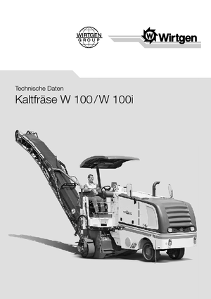 Maszyny do frezowania na zimno Wirtgen W 100 i