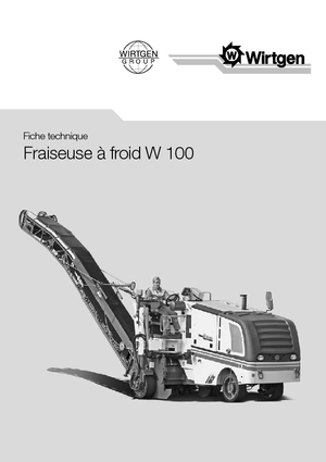 Maszyny do frezowania na zimno Wirtgen W 100