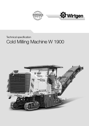 Maszyny do frezowania na zimno Wirtgen W 1900