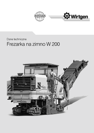 Maszyny do frezowania na zimno Wirtgen W 200