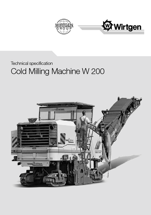 Maszyny do frezowania na zimno Wirtgen W 200