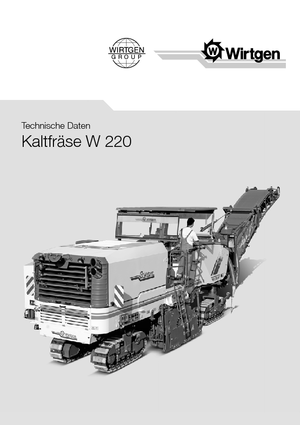Maszyny do frezowania na zimno Wirtgen W 220