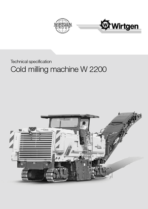 Maszyny do frezowania na zimno Wirtgen W 2200