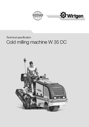 Maszyny do frezowania na zimno Wirtgen W 35 DC