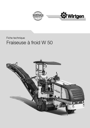 Maszyny do frezowania na zimno Wirtgen W 50