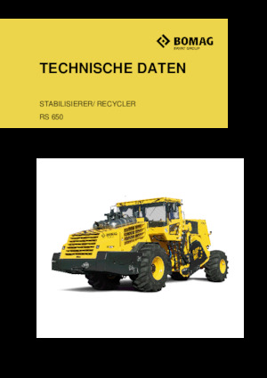 Maszyny do recyklingu nawierzchni na zimno Bomag RS 650