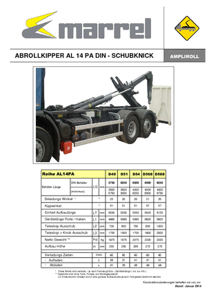 Urządzenia hakowe Marrel AL 14 PA DIN 49 B