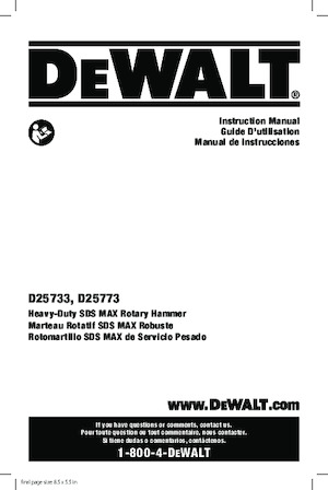 Młotowiertarki DEWALT D25773K