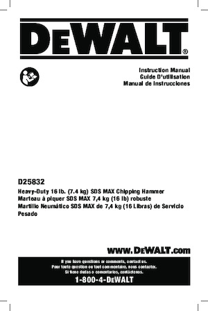 Młotowiertarki DEWALT D25832K
