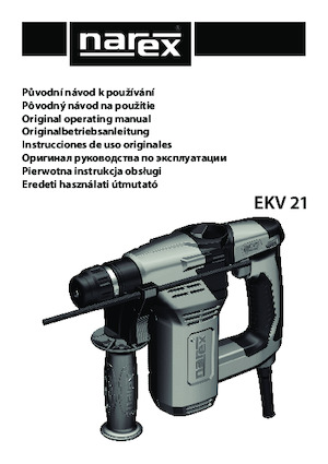 Młotowiertarki Narex EKV 21
