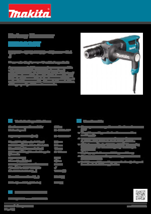 Młotowiertarki Makita HR2630T