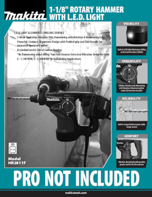Młotowiertarki Makita HR2811F
