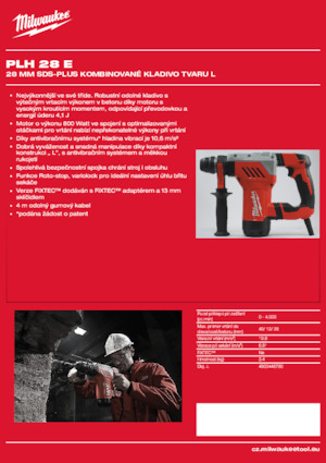 Młotowiertarki Milwaukee PLH 28 E