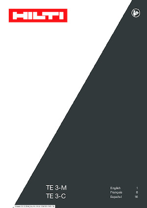 Młotowiertarki Hilti TE 3-C