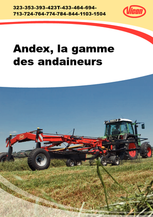 Zgrabiarki rotorowe Vicon Andex 464