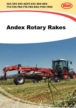 Zgrabiarki rotorowe Vicon Andex 464