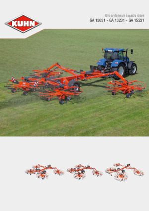 Zgrabiarki rotorowe Kuhn GA 15231 