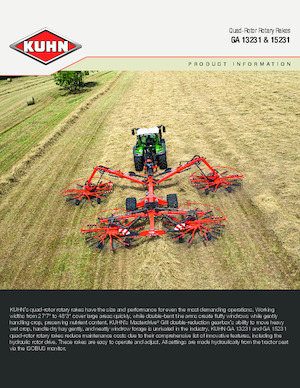 Zgrabiarki rotorowe Kuhn GA 15231 
