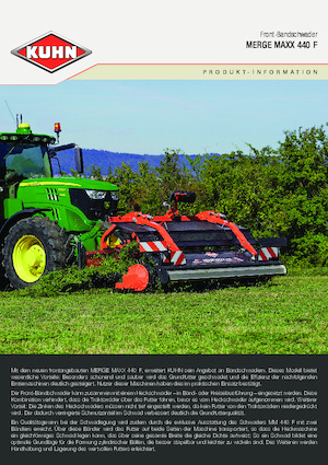 Zgrabiarki rotorowe Kuhn Merge Maxx 442 F 