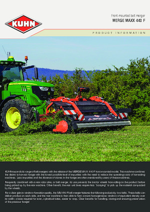 Zgrabiarki rotorowe Kuhn Merge Maxx 442 F 