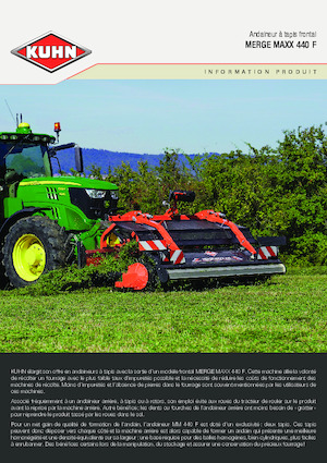 Zgrabiarki rotorowe Kuhn Merge Maxx 442 F 