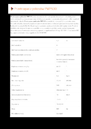 Przetrząsacze karuzelowe Pronar PWP 530
