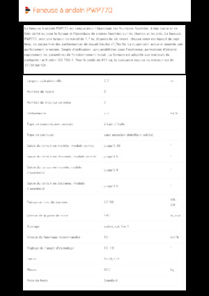 Przetrząsacze karuzelowe Pronar PWP 770