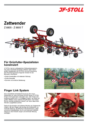 Przetrząsacze karuzelowe JF-Stoll Z 8805 T