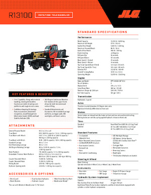 Ładowarka teleskopowa obrotowa JLG R13100