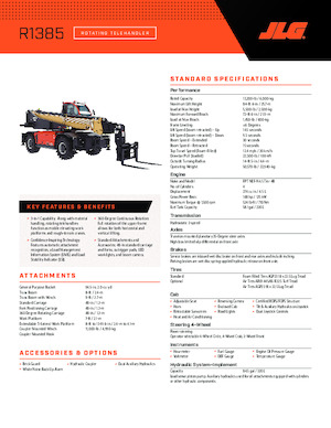 Ładowarka teleskopowa obrotowa JLG R1385