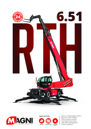 Ładowarka teleskopowa obrotowa MAGNI RTH 6.51 SH