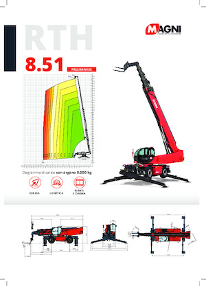 Ładowarka teleskopowa obrotowa MAGNI RTH 8.51