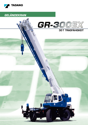 Żurawie terenowe Tadano GR 300 EX