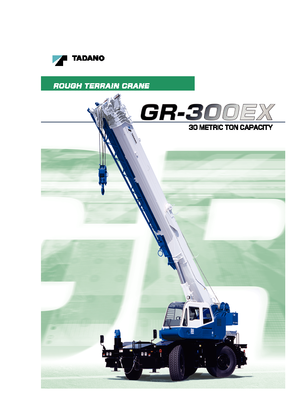 Żurawie terenowe Tadano GR 300 EX