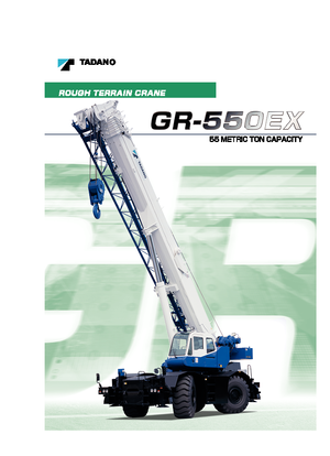 Żurawie terenowe Tadano GR 550 EX