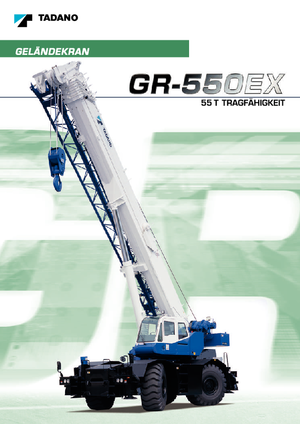 Żurawie terenowe Tadano GR 550 EX