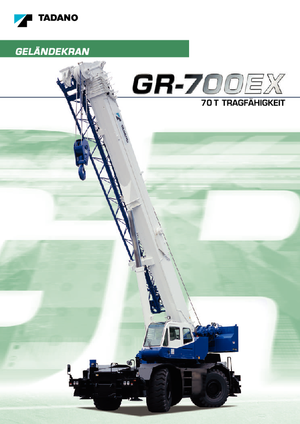 Żurawie terenowe Tadano GR 700 EX