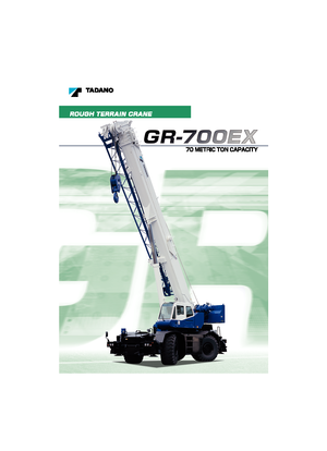 Żurawie terenowe Tadano GR 700 EX