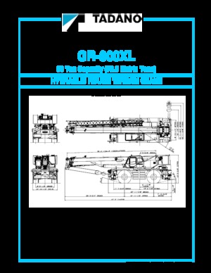 Żurawie terenowe Tadano GR-800XL