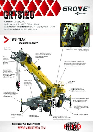 Żurawie terenowe Grove GRT8120