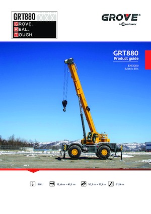 Żurawie terenowe Grove GRT880 